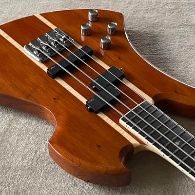 B.C. Rich Heritage Classic Mockingbird Bass LH Left Hand Lefty KOA Active EMG Pickups image 9