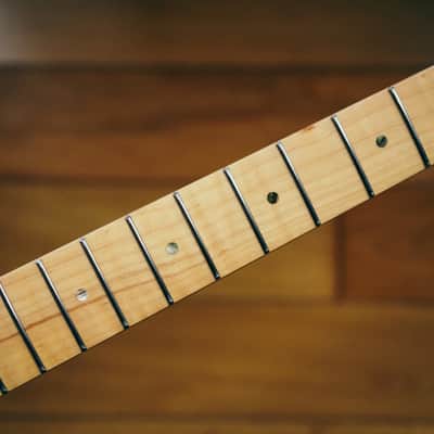 Stratocaster Neck – Flame Maple | 22 Frets | Light Gloss Finish | Bone Nut image 6
