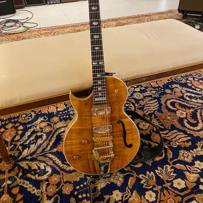 Framus AK74 Custom Shop Lefty  2007  Flame Koa Solid Top image 9
