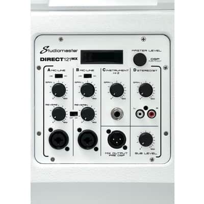 Studiomaster Direct 121 MX Line Array Pa System With Covers - WHITE image 4