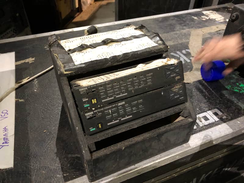 Yamaha EMT-1 & EMT Sound Expander Modules owned and used by Rick Wakeman of YES 1990 Black image 1