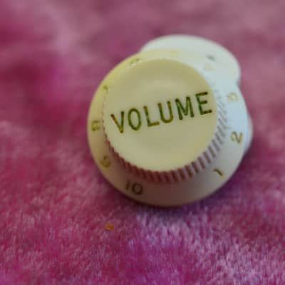 Vintage 1960's Fender Stratocaster Knob Set - Pre-CBS Control Knobs 1963 1964 Volume Tone image 3