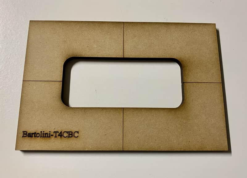 Guitar Building Templates Bartolini 4-String Vintage Gibson Bass pickup template-T4CBC Thunderbird Bass image 1