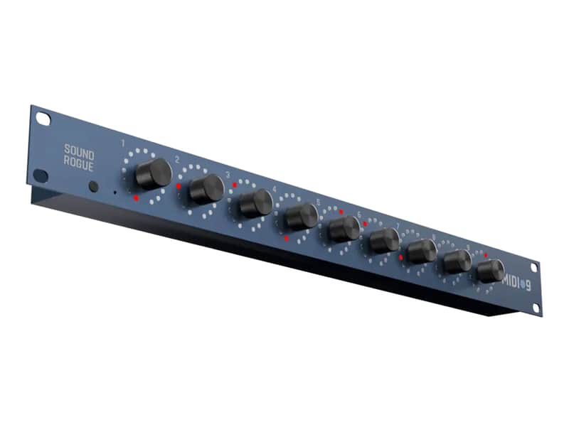 Sound Rogue MIDI-9 19" Rackmountable MIDI Controller (Blue) image 1