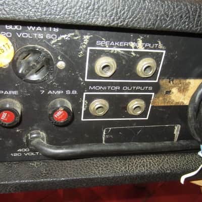 ~1979 Acoustic 370 Bass Amp Head Black image 5