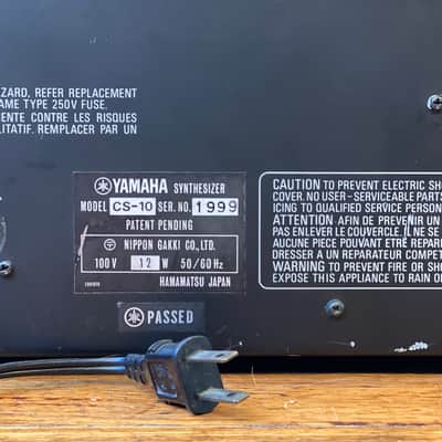 YAMAHA CS-10 Analogue Monophonic Synthesizer image 6