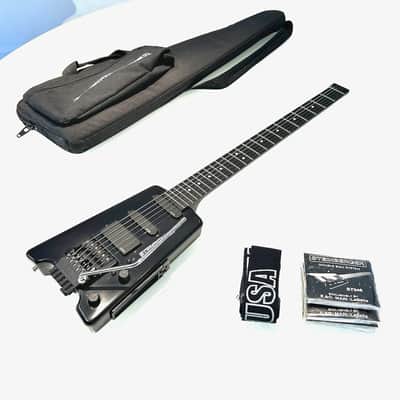 *Collector Alert* CLEANEST 1990 Steinberger USA GL-4T Black GL Headless Guitar with Emg Pickups, Trans-Trem, Fully Serviced, Gig Bag Included INCREDIBLE ORIGINAL CONDITION image 4