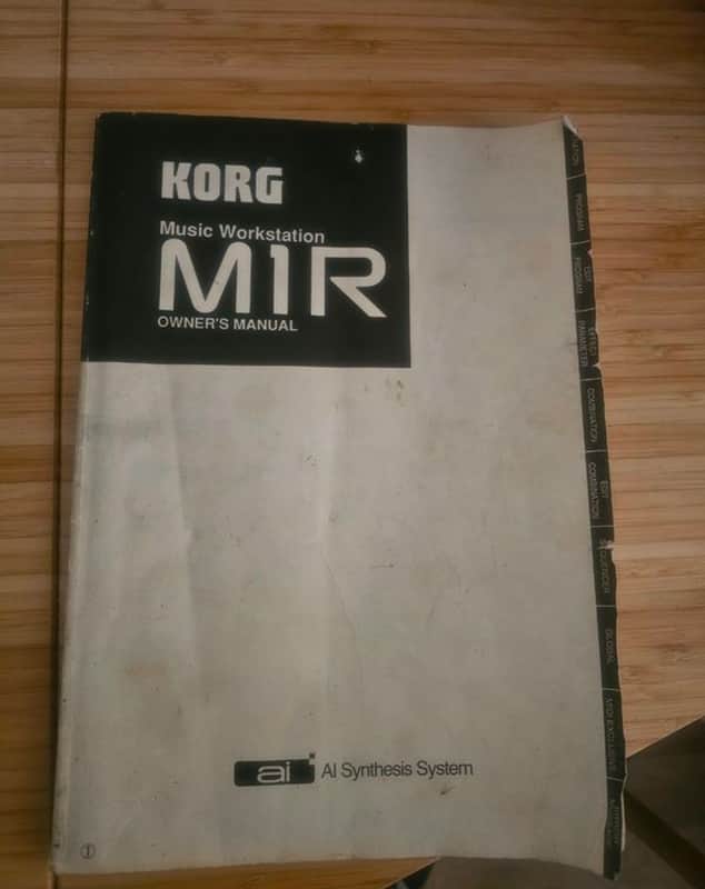 Korg M1R - Manual Korg M1R - Official and original - good condition image 1