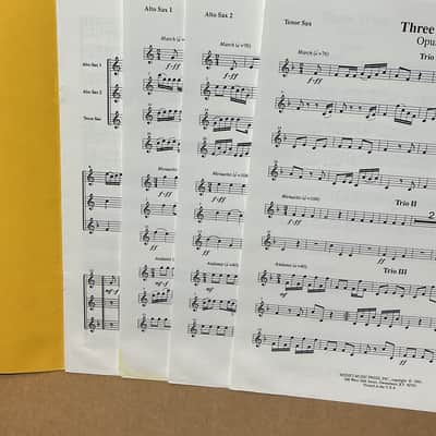 Rozelli Three Trios, Opus 4 Saxophone Trio ST19 image 2
