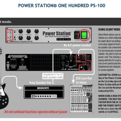 Fryette Power Station - PS-100 Dual Mode Reactance Amplifier Now Shipping - NAMM Sale! image 7
