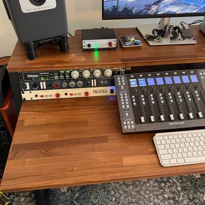Wavebone Headquarter Studio Workstation Desk and Keyboard Tray 2026 - Walnut image 2