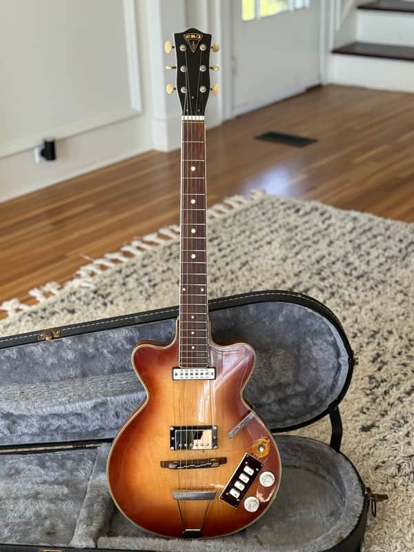 Very Cool 1960’s Eko 350/SR/2 Hollow Body Vintage Electric Guitar Made in Italy image 1