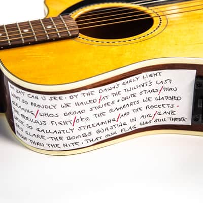 Fender Malibu Acoustic SCE NAT Owned by Nils Lofgren image 9