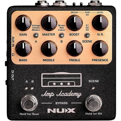 NUX Amp Academy Amp Modeler, IR Loader and Effects Pedal Regular Black image 1