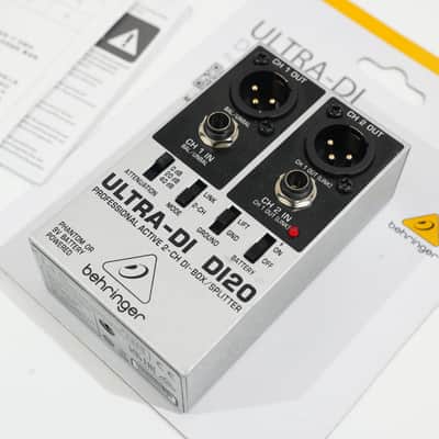Behringer Ultra-DI DI20 – Active 2-Channel DI Box / Splitter, 3000W Speaker Input image 1