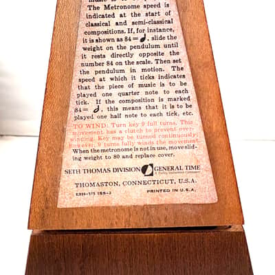 Seth Thomas Vintage Metronome E873-006 #10 - Wood Grain image 6