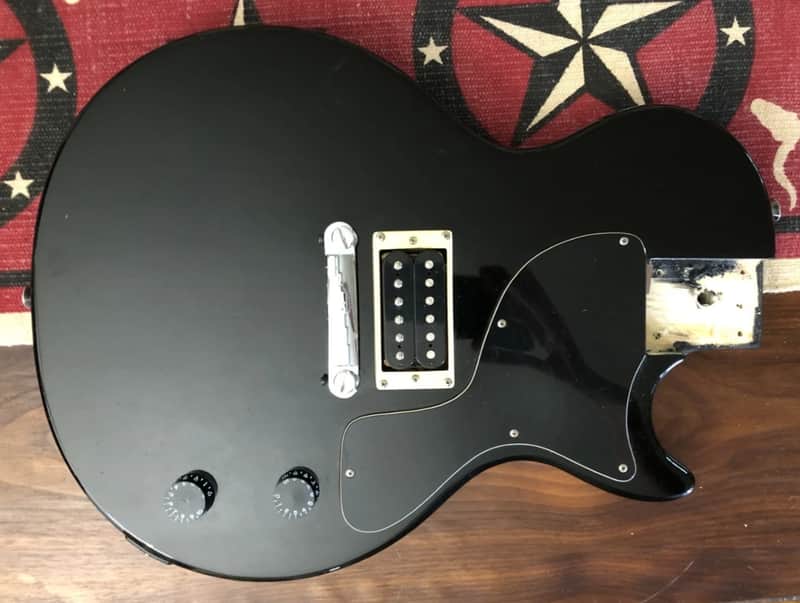 2004 Epiphone Les Paul Junior Electric Guitar Loaded Black Body image 1