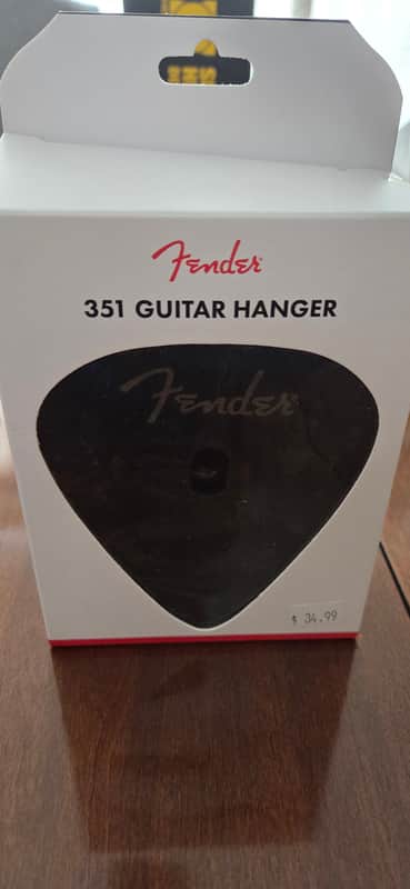 Fender 351 Guitar Wall Hanger 2020s - Black image 1