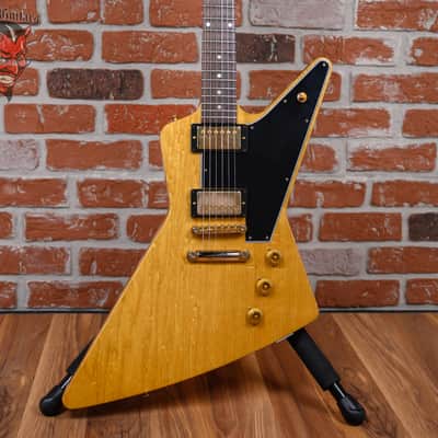 Gibson Custom Shop ‘58 Korina Explorer Black Guard Reissue Natural 2022 w/OHSC image 1
