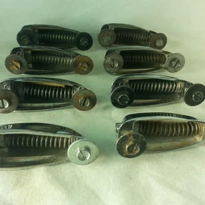 *Slingerland 8x Bass Drum Lugs Chrome Radio/Sound King Vintage 60s Slot-Hex VG+* - Excellent / 6.95/24.95 image 4