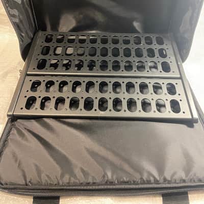 Livewire PB400 Medium Size 2 Tier Adjustable Tour Pedalboard With Soft Case 18" 13.5" image 1