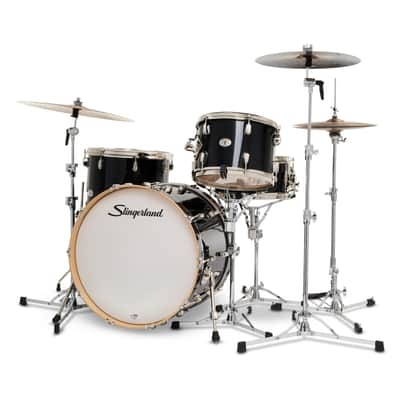 Slingerland 4Pc Studio King Kit 13/16F/22K/6.5S - Del Norte Black (SDKTSKK22N04DNDNB) image 3