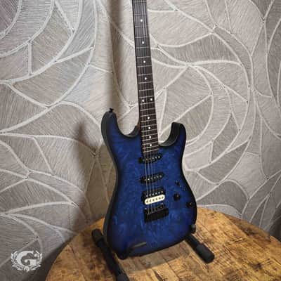 Schecter USA Sunset Custom-II HSS 2024 - Ocean Blue Burst Satin image 2