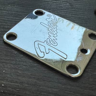 Vintage 1992 Fender USA Strat Plus Relic Neck Plate and Screws Stratocaster image 3
