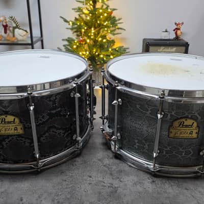 VINNIE PAUL'S PROTOTYPE Pearl Pantera Signature Snare Drum - 1 of 1 Artist Owned Collector - Money Green Python Snakeskin Vinnie Paul VP1480 14x8" Signed COA Dimebag Darrell Dime image 12