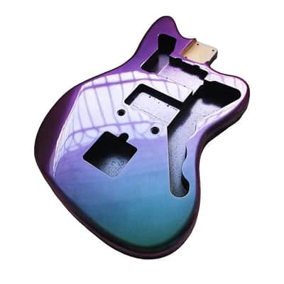 Alder Wood Jazzmaster Style Guitar Body in Chameleon Green Finish