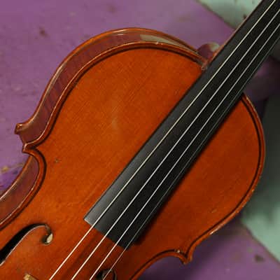 1920s German Fine-Quality Strad-Copy 4/4 Violin (VIDEO! Fresh Adjustments, Ready) image 5