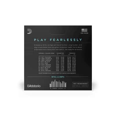 D'Addario NYXL1138PS Regular Light E9 Pedal Steel Guitar Strings image 2