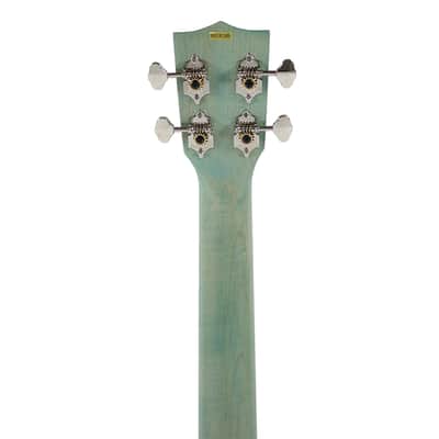 Kala WF-BLU-AFM-T Solid Blue Flamed Maple Waterfall Tenor Ukulele image 7