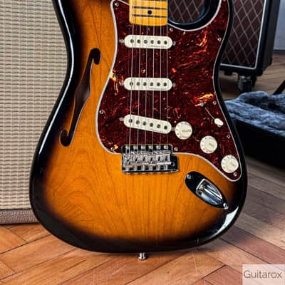 2018 Eric Johnson Signature Stratocaster Thinline Sunburst image 4