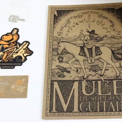 2023 Mule Resophonic Mavis Custom Order w Original Case, Paperwork Resonator Electric Guitar image 3