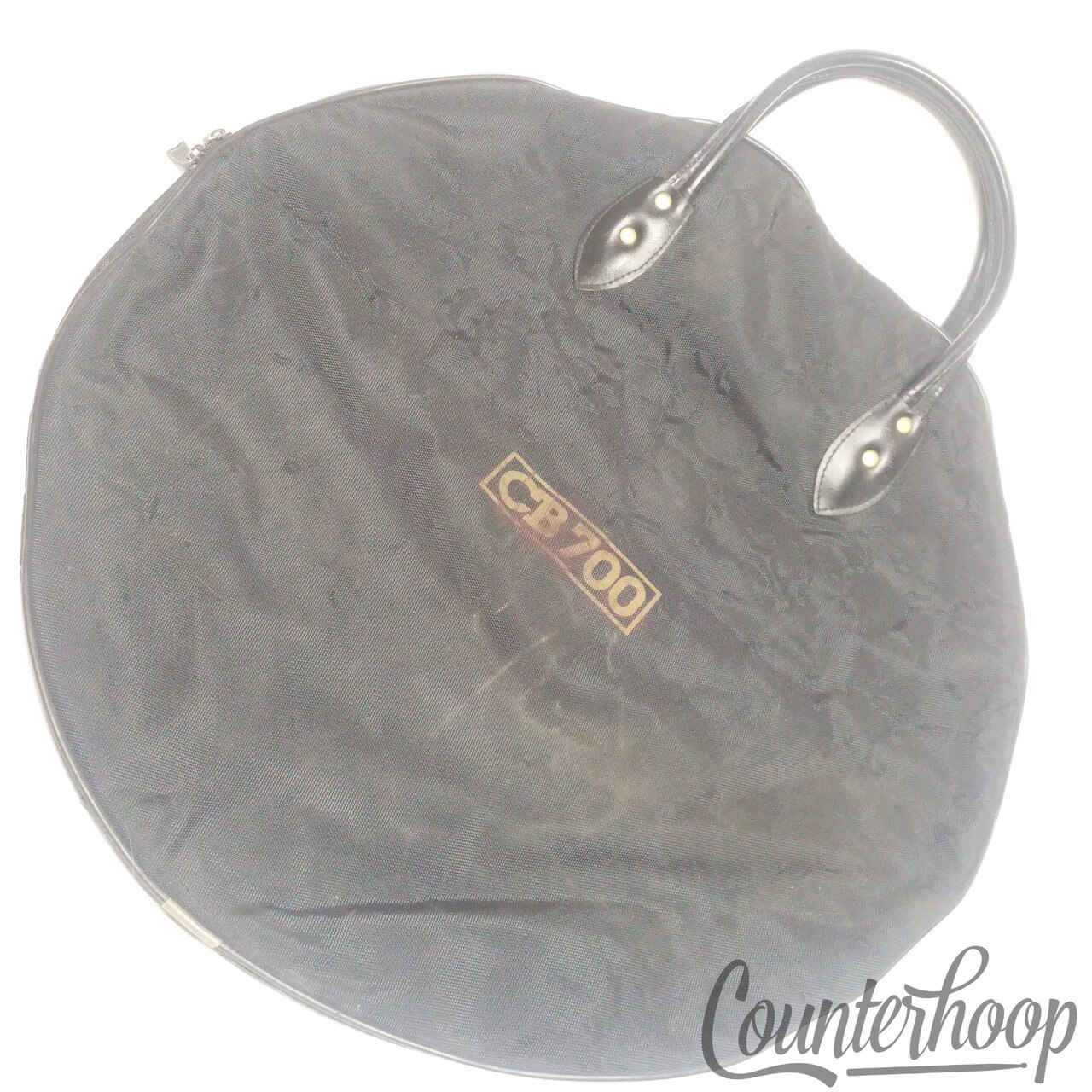 CB700 21-Inch Cymbal Bag Black Case Crash/Rides Red Felt Interior Vintage 80s* — main photograph