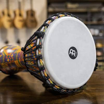 Meinl 10" Rope Tuned Travel Series Djembe - Kenyan Quilt image 5