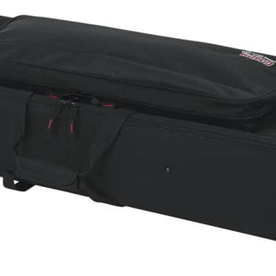 Gator GK-88 88-Key EPS Foam Lightweight Rolling Keyboard Soft Case, Black image 6
