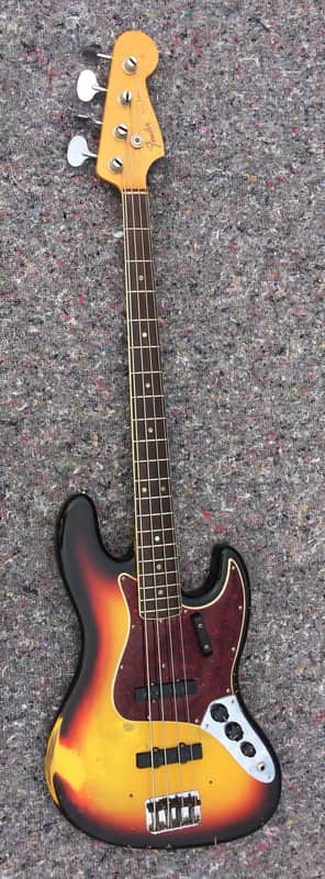Fender Jazz Bass 1966 - Sunburst Dot and Binding image 1