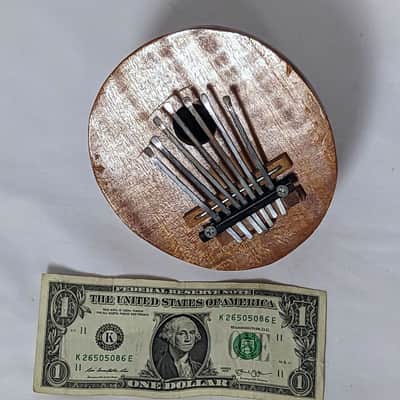 Handmade Coconut Gourd Kalimba Thumb Piano w/ 7 Tuneable Notes image 4