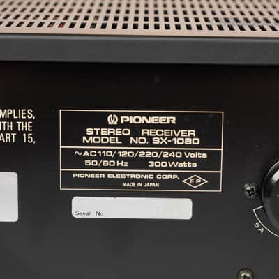 Pioneer SX-1080 Stereo Receiver – Fully Serviced & Restored – 1-Year Warranty image 13
