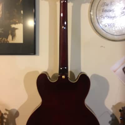 Epiphone Riviera P-90 with bigsby trem Natural/Red image 14