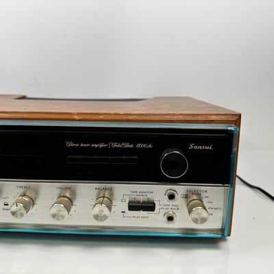Sansui 5000A AM/FM Tuner Amplifier w/ Wood Cabinet image 5