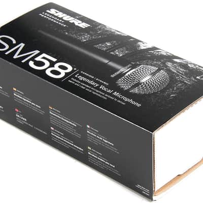 Shure SM58-LC Cardioid Dynamic Vocal Microphone, Black image 3