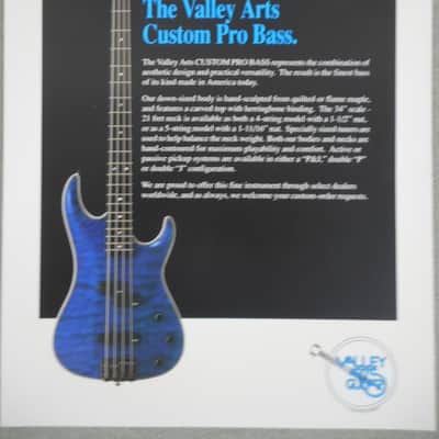 Valley Arts Custom Pro Bass Brochure Early 90's image 1