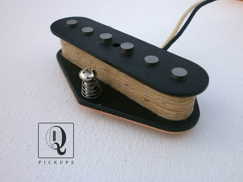 Telecaster Broadcaster Nocaster A5 Bridge 50's Hand Wound Fits Fender by Q pickups image 1
