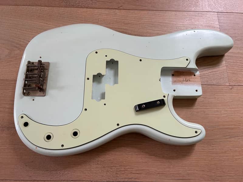 Fender (MJT) Precision Bass Body (2025) - Vintage Aged Faded Sonic Blue image 1