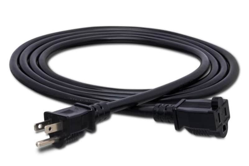 Hosa PWX-425 Power Extension Cord 25 ft NEMA 5-15R to NEMA 5-15P, 14 AWG image 1