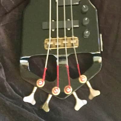 Modulus "Flight 4-SP" headless 4 string bass + custom HSC - extremely rare, 1983, black image 6