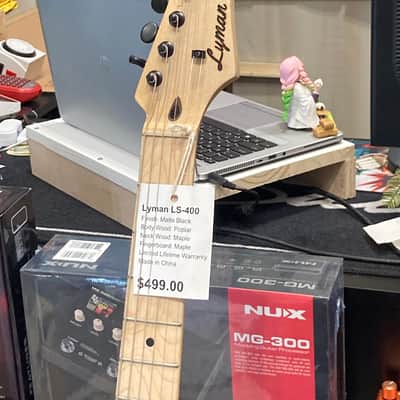 Lyman LS-400 Maple Fingerboard Matte Black Floor Model (IM05092204) image 5